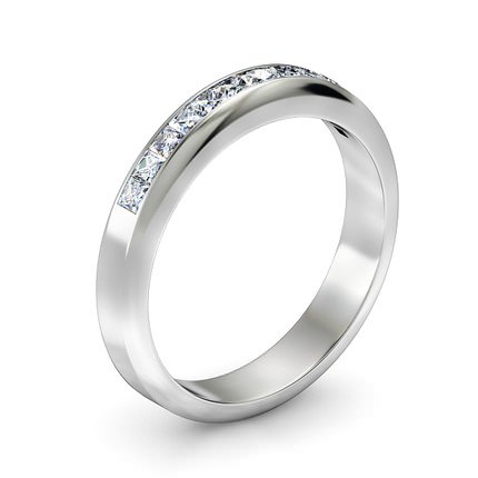 Elena Wedding Band in Platinum 950 AU - Main View
