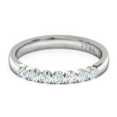 Eternal Women's Wedding Band in 18kt White Gold