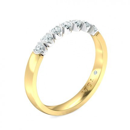 Eternal Women's Wedding Band in 18kt Yellow Gold AU - Main View