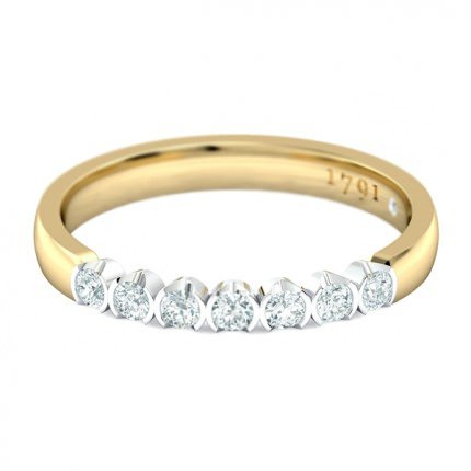 Eternal Women's Wedding Band in 18kt Yellow Gold AU