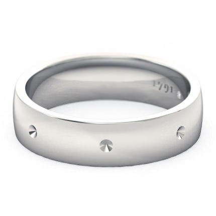 Eternal Men's Wedding Band in 18kt White Gold AU