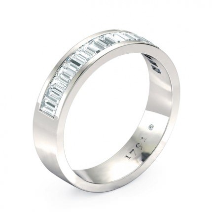 Quadrata Women's Wedding Band in Platinum 950 AU - Main View