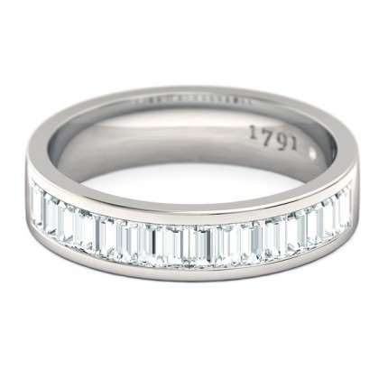 Quadrata Women's Wedding Band in Platinum 950 AU