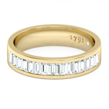 Quadrata Women's Wedding Band in 18kt Yellow Gold AU