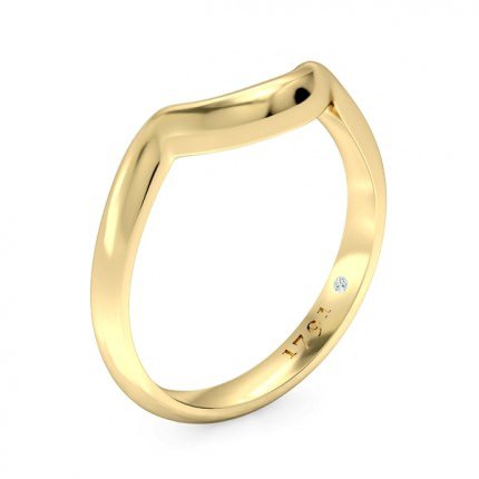 Embrace Women's Wedding Band in 18kt Yellow Gold AU - Main View