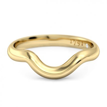 Embrace Women's Wedding Band in 18kt Yellow Gold AU