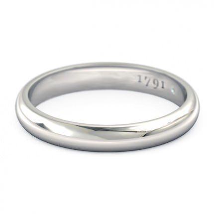 Ignite Women's Wedding Band in 18kt White Gold AU