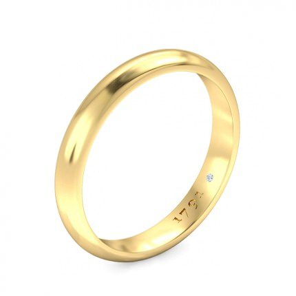 Ignite Women's Wedding Band in 18kt Yellow Gold AU - Main View