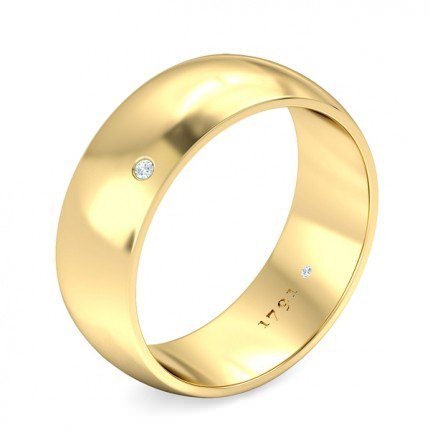 Ignite Men's Wedding Band in 18kt Yellow Gold AU - Main View