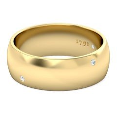 Ignite Men's Wedding Band in 18kt Yellow Gold