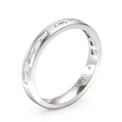 Brilliante Women's Wedding Band in Platinum 950 AU - Main View