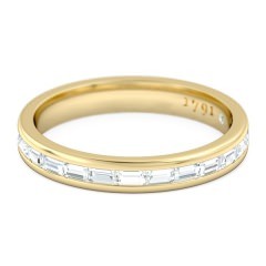 Brilliante Women's Wedding Band in 18kt Yellow Gold