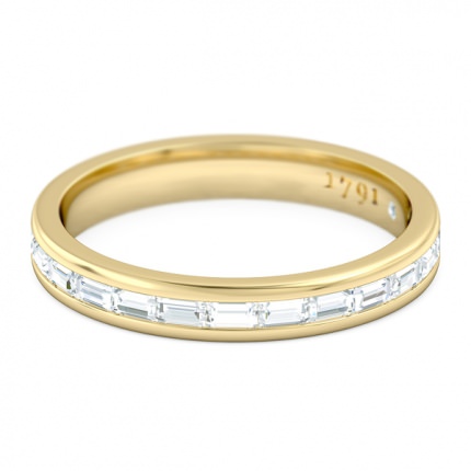 Brilliante Women's Wedding Band in 18kt Yellow Gold AU