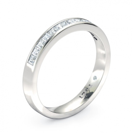 Princess Women's Wedding Band in Platinum 950 AU - Main View
