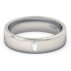 Brilliante Men's Wedding Band in Platinum 950