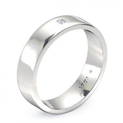 Princess Men's Wedding Band in Platinum 950 AU - Main View