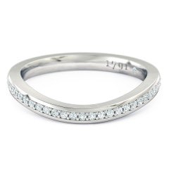 Opera Women's Wedding Band in 18kt White Gold