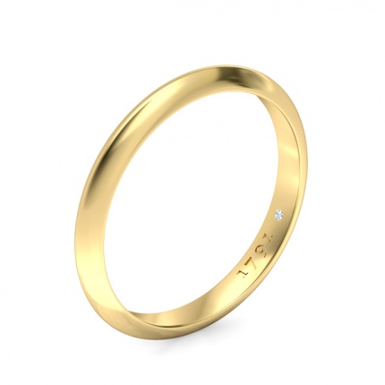 1791 Cluster Women's Wedding Band in 18kt Yellow Gold AU - Main View