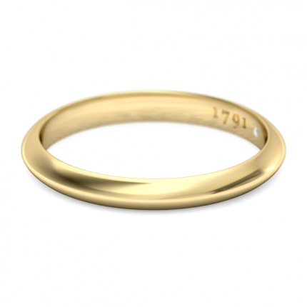 1791 Cluster Women's Wedding Band in 18kt Yellow Gold AU