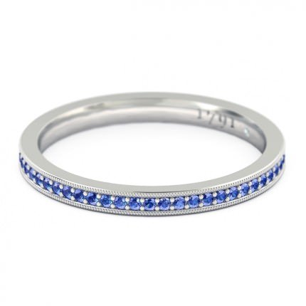 Azure Women's Wedding Band in 18kt White Gold AU