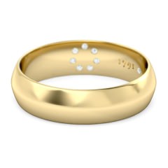 1791 Cluster Men's Wedding Band in 18kt Yellow Gold