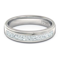 1791 Princess Women's Wedding Band in Platinum 950