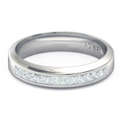 Elena Women's Wedding Band in Platinum 950