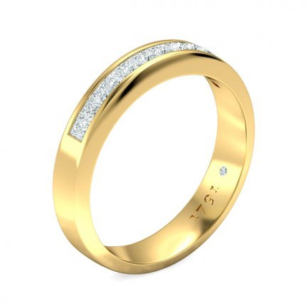 Elena Women's Wedding Band in 18kt Yellow Gold AU - Main View