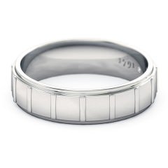 1791 Princess Men's Wedding Band in Platinum 950