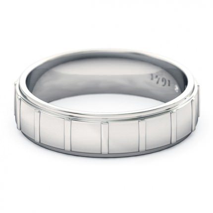 1791 Princess Men's Wedding Band in Platinum 950 AU