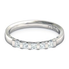 Karine Women's Wedding Band in 18kt White Gold
