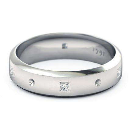 Elena Men's Wedding Band in Platinum 950 AU