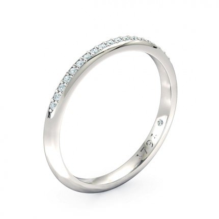 Maia Women's Wedding Band in Platinum 950 AU - Main View
