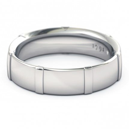 Karine Men's Wedding Band in Platinum 950 AU