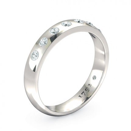 Radiosa Women's Wedding Band in Platinum 950 AU - Main View