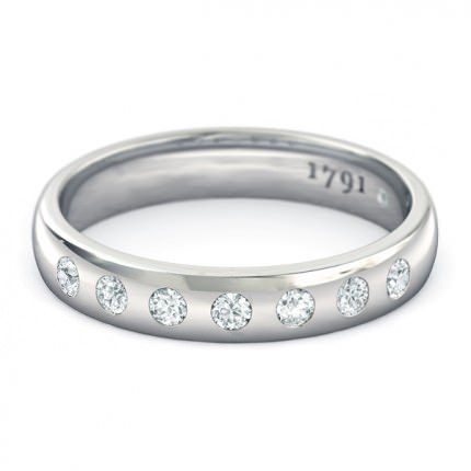 Radiosa Women's Wedding Band in Platinum 950 AU