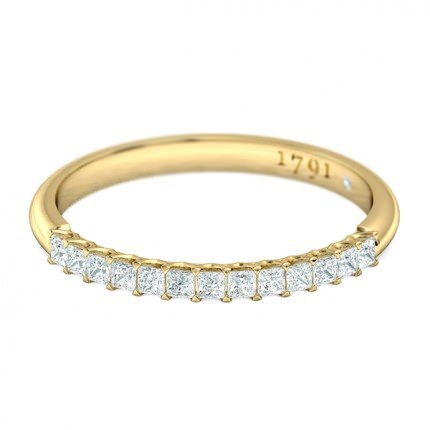 Sabatina Women's Wedding Band in 18kt Yellow Gold AU