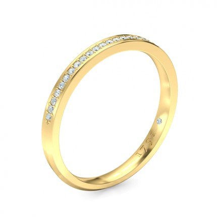 Essence Women's Wedding Band in 18kt Yellow Gold AU - Main View