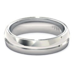 Essence Men's Wedding Band in Platinum 950
