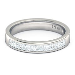 Fiorella Women's Wedding Band in 18kt White Gold
