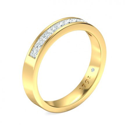 Fiorella Women's Wedding Band in 18kt Yellow Gold AU - Main View