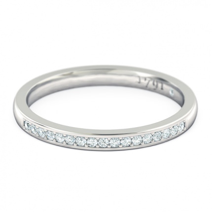Spellbound Women's Wedding Band in 18kt White Gold AU