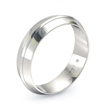 1791 Solitaire Men's Wedding Band in Platinum 950 AU - Main View