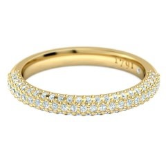 Passione Women's Wedding Band in 18kt Yellow Gold