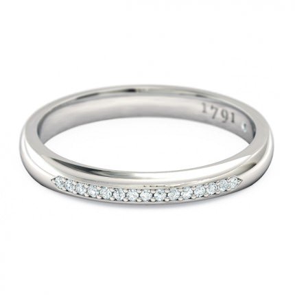 Verita Women's Wedding Band in 18kt White Gold AU