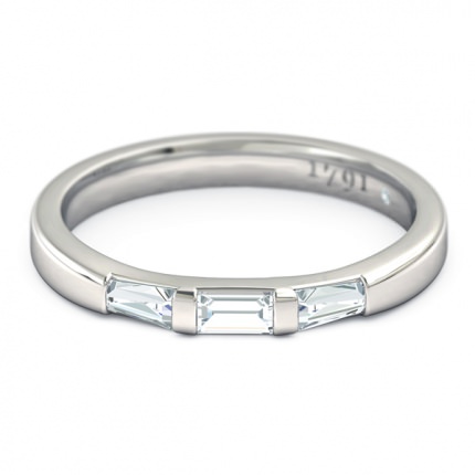 Speranza Women's Wedding Band in 18kt White Gold AU