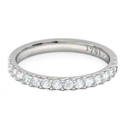 Scintillare Women's Wedding Band in Platinum 950 AU