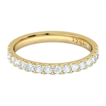 Scintillare Women's Wedding Band in 18kt Yellow Gold AU