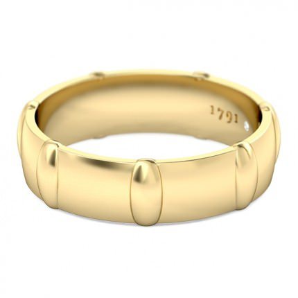 Scintillare Men's Wedding Band in 18kt Yellow Gold AU