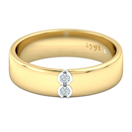 Fiducia Men's Wedding Band in 18kt Yellow Gold AU
